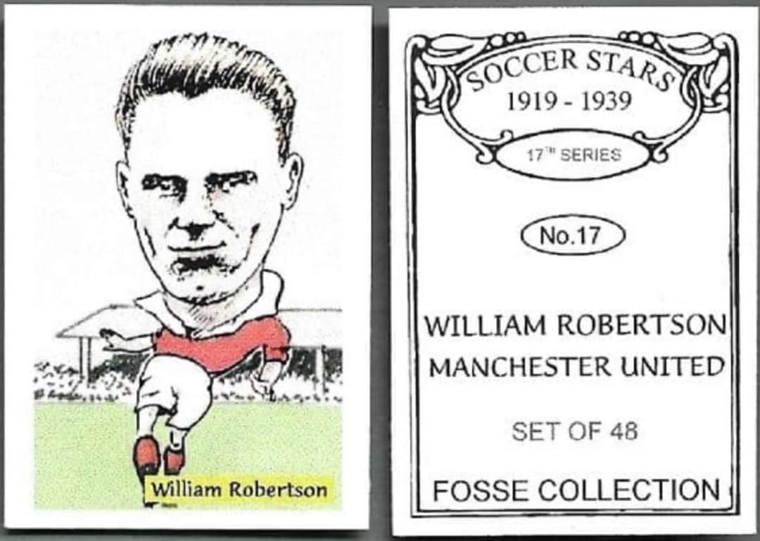 Remember William Robertson, born today in 1907. The Scottish right half joined us from Stoke in 1934. William was part of the #mufc side that won the 2nd Division in 1935/36 but was sold to Reading after 50 matches and a solitary goal. William Robertson passed away in 1980. RIP