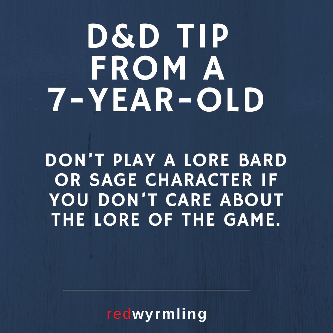 You will get your DM all excited for nothing. #dnd