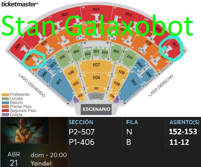 robotik0's tweet photo. Estimad@s, les ofrezco boletos para #Yandel el día de mañana, 21 de abril, en el #AuditorioNacional, #CDMX.
Reportense para más info! https://t.co/tFIVBltBX9