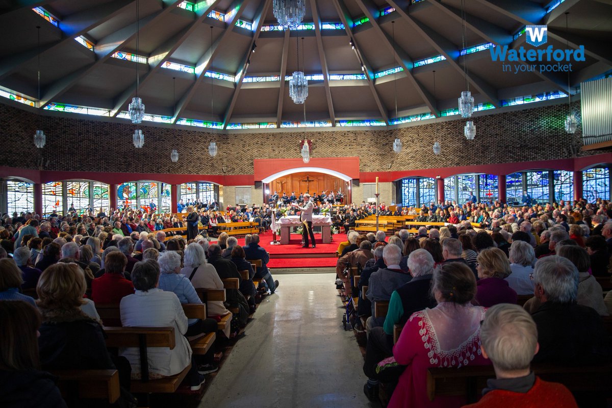 The #MassBands took place at the Sacred Heart Church at the Folly! We're so lucky to be the only City in #Ireland to have an Annual Mass Band concert! A big congrats to TV Honan who was awarded The #Waterford City Mass Band Lifetime Achievement Award 2024!