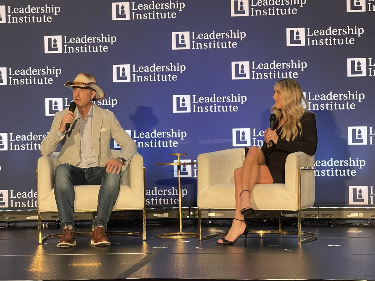 “Our grandfathers stormed the beaches of Normandy against machine guns, and you can’t speak at a school board meeting because you’re afraid of being called names? Oh please!” @BillboardChris @LeadershipInst while speaking with @Riley_Gaines_