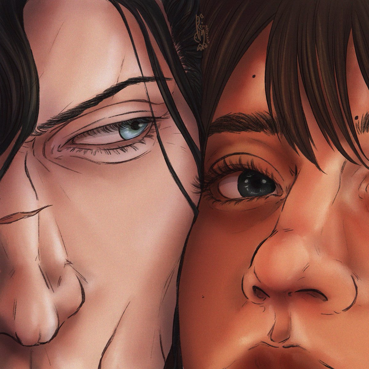 Only got his eyes on her, and her only. 
#TEKKEN #TekkenFanart #TEKKEN8 #sergeidragunov #tekkenfanart #Dragunovart #TekkenDragunov #СергейДрагунов #セルゲイ・ドラグノフ #TekkenOc #OpheliaWinter #opheliafrostwinter #OcxCanon #MilitaryOc #OC #DragunovxOphelia #OpheliaxDragunov