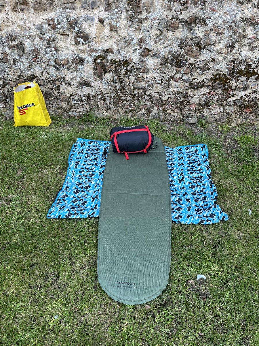 This is my bed for the night as I take part in the Castle Park Sleep Out in aid of Beacon House Forecast is for temperatures less that 5 centigrade You can sponsor me Beacon House Ministries 23 – 05 – 80 24181162 Reference: Sleep Out Roger