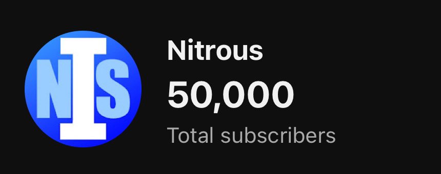 nitrous1x's tweet photo. 50% of the way there. Thankful for all of the support ❤️ https://t.co/cDDXS8eO29