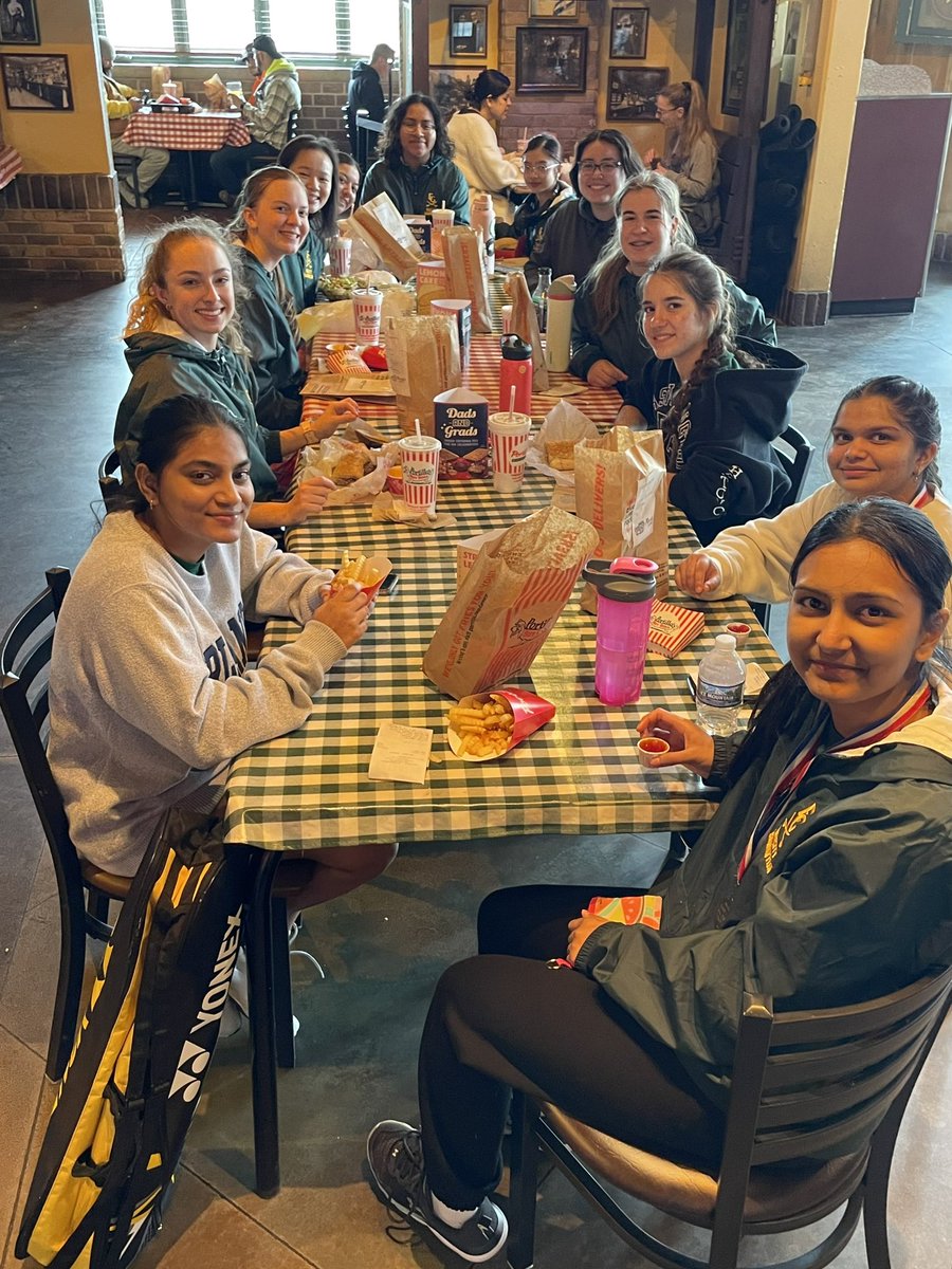 Great day at the Wheeling Invite. Half the team finished in 1st or 2nd, and everyone enjoyed some celebratory Portillo’s after!