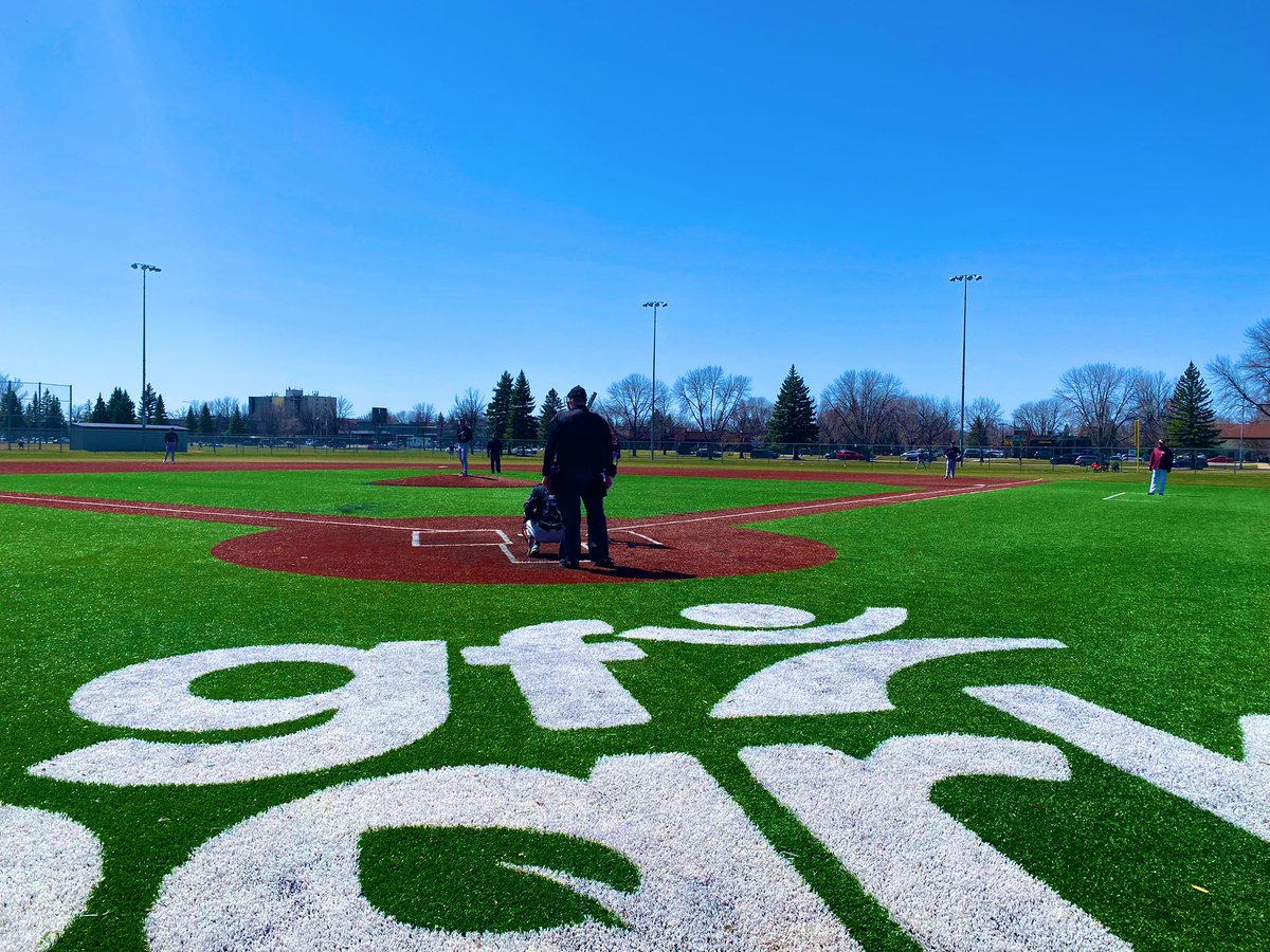 Baseball taking on Minot over here on Montgomery😤 #RideOn