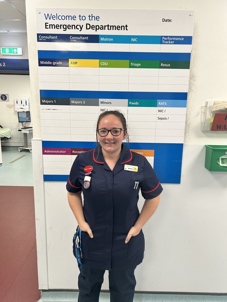 Very proud of our nurse Maddy who successfully gained a band 7 secondment @rcht in #teamed. So well deserved!