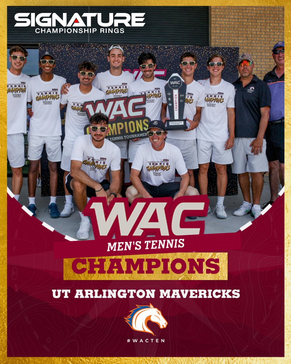 🏆 Congratulations again to @UTAMavsMTennis! #OneWAC x #WACten