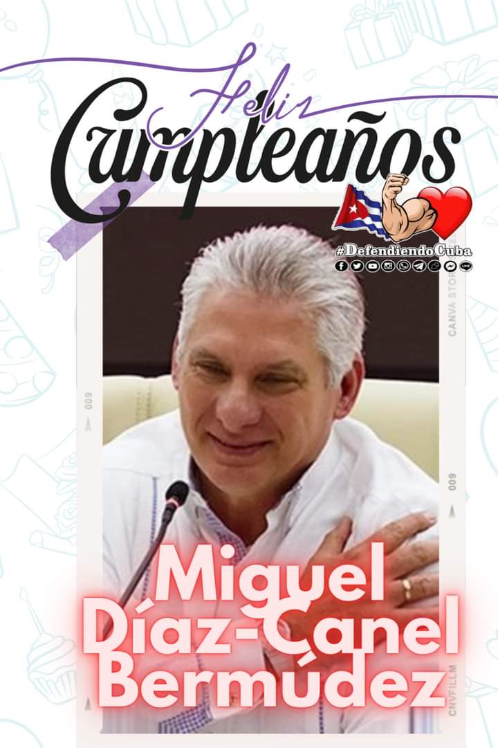 Desde el Burò provincial de la Anap en la #HabanaDeTodos les deseamos muchas felicidades a nuestro presidente @DiazCanelB en su cumpleaños mucha salud para continuar el combate . #AnapLaHabana #AnapCuba @FelixDuarteOrte @YanetHzP @IzquierdoAlons1 @JorgeWilsy @SarduyYamila