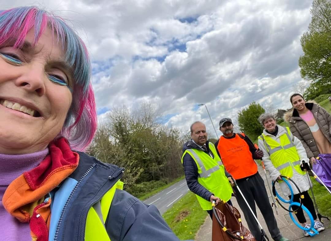 Great to be part of the Inaugural litter pick! First steps of the Evington Litter Wombles! SIx of us turned out and cleaned up! THIRTEEN bags of grot and six nitrous oxide cylinders! Time to clean up our Great City!