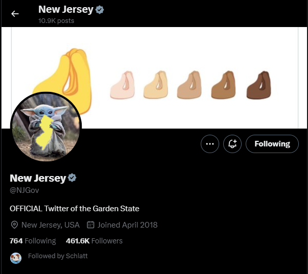 no way this is the official twitter account for the new jersey government bro