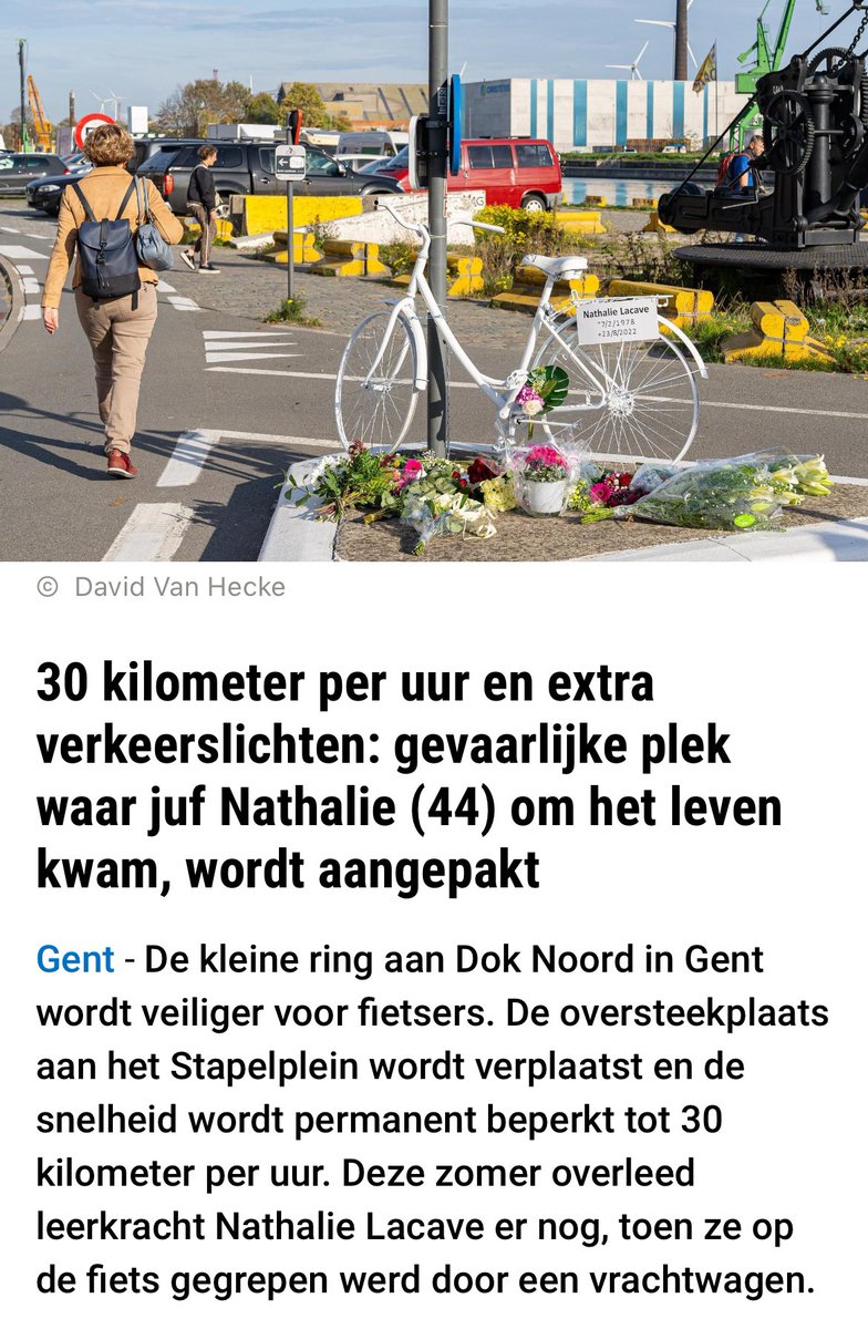 Als het van de Vlaams Belang(ers) afhangt mogen er opnieuw meer Vlamingen doodgereden worden. De R40 is een weg gelegen in bebouwde kom waar veel fietsers en voetgangers langs rijden en oversteken. Die #max30 kwam er niet zo maar. Automobilisten moeten er veiliger leren rijden