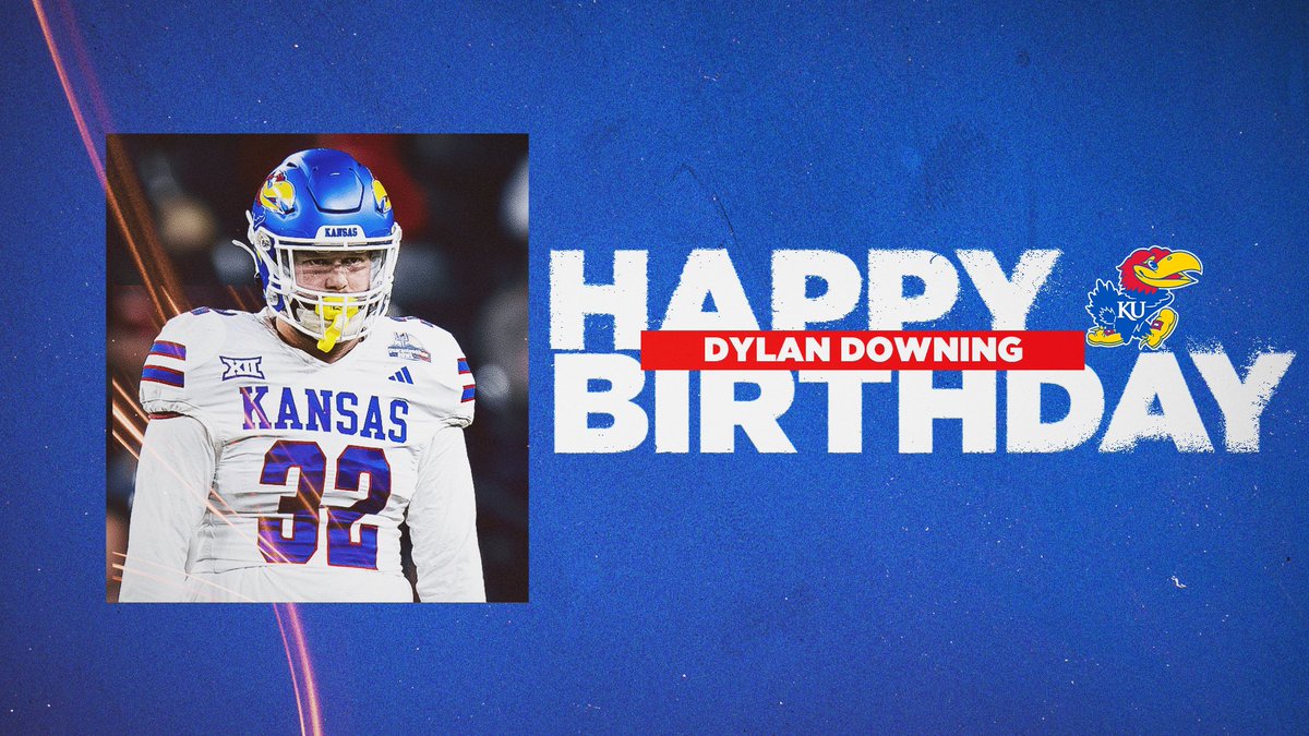 Let’s all wish our Jayhawk Family member @dcdowning12 a very Happy Birthday! Dylan, enjoy your special day! #RockChalkBirthday