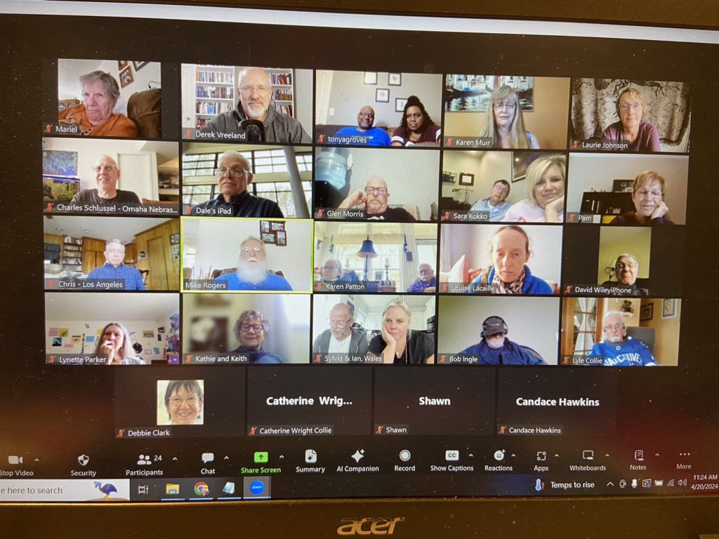Pastoring in two worlds today. I spent the first part of my day with men from our in-person congregation and then followed that up with a Zoom call with members of our online congregation. I love these people! #community #churchlife #online #inperson