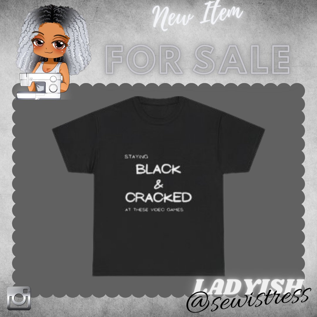 Ms_LaDyiSH's tweet photo. New item drops. 🖤  Staying Black &amp; Cracked at these video games...
T-shirt - https://t.co/ywiIDiPMaf
T-Shirt Dress - https://t.co/6cYhtl0Ite
Sweatshirt - https://t.co/AsNtiZNpYa
Cropped Pullover - https://t.co/2UTqcnPOWX https://t.co/jBv2VT5ohP