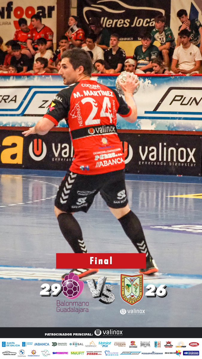 atleticonovas's tweet photo. Non puidemos facernos cos puntos, seguimos remando 🚣‍♀️

🧠 A próxima fin de semana xogamos en casa! Ruximos todos no Municipal💪🏼🔥

⏱️ min 60
🤾🏽 BM GUADALAJARA 29⚔️26 VALINOX NOVÁS https://t.co/YcKVwgFLJi