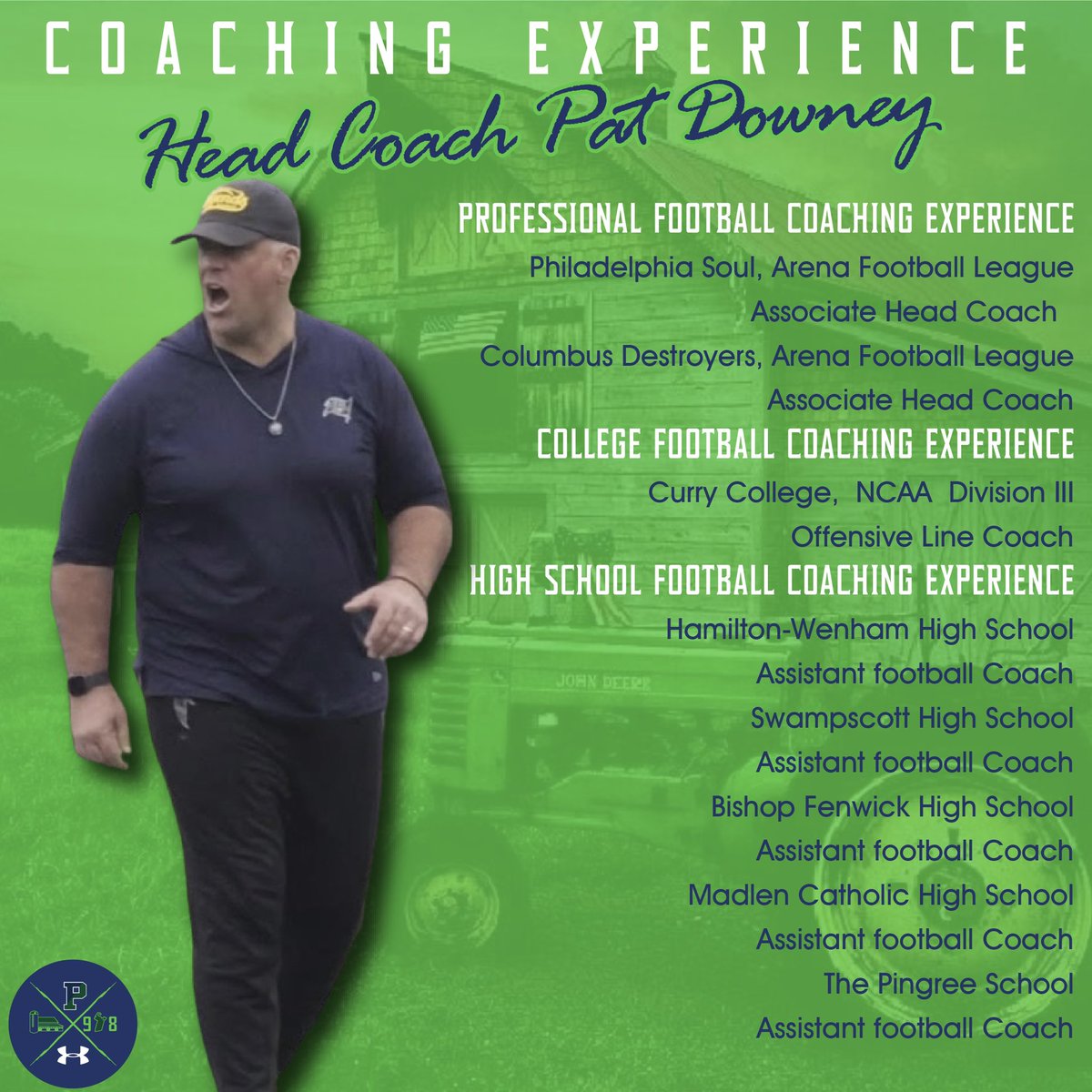 Honored to be named the 3rd Head Coach in the history of @PingreeFootball. A storied program with four @NEPSAC championships! A snapshot of my coaching career to this point ⬇️. Exited for this next chapter!!