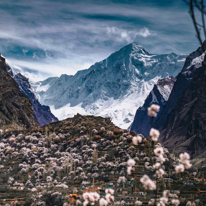 Silkiang Peak Nagar view from Ganish Hunza #diran