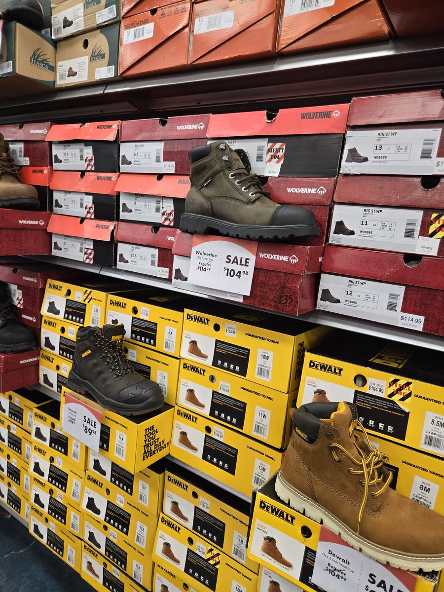 SoundBiteATL's tweet photo. Ladies, where do you buy your work boots?  I've been to at least 4 shoe stores, and I can only find men's, but they're never small enough.  I'd like to try some on in person to see fit, so online is out. https://t.co/GQXU0WGNlQ