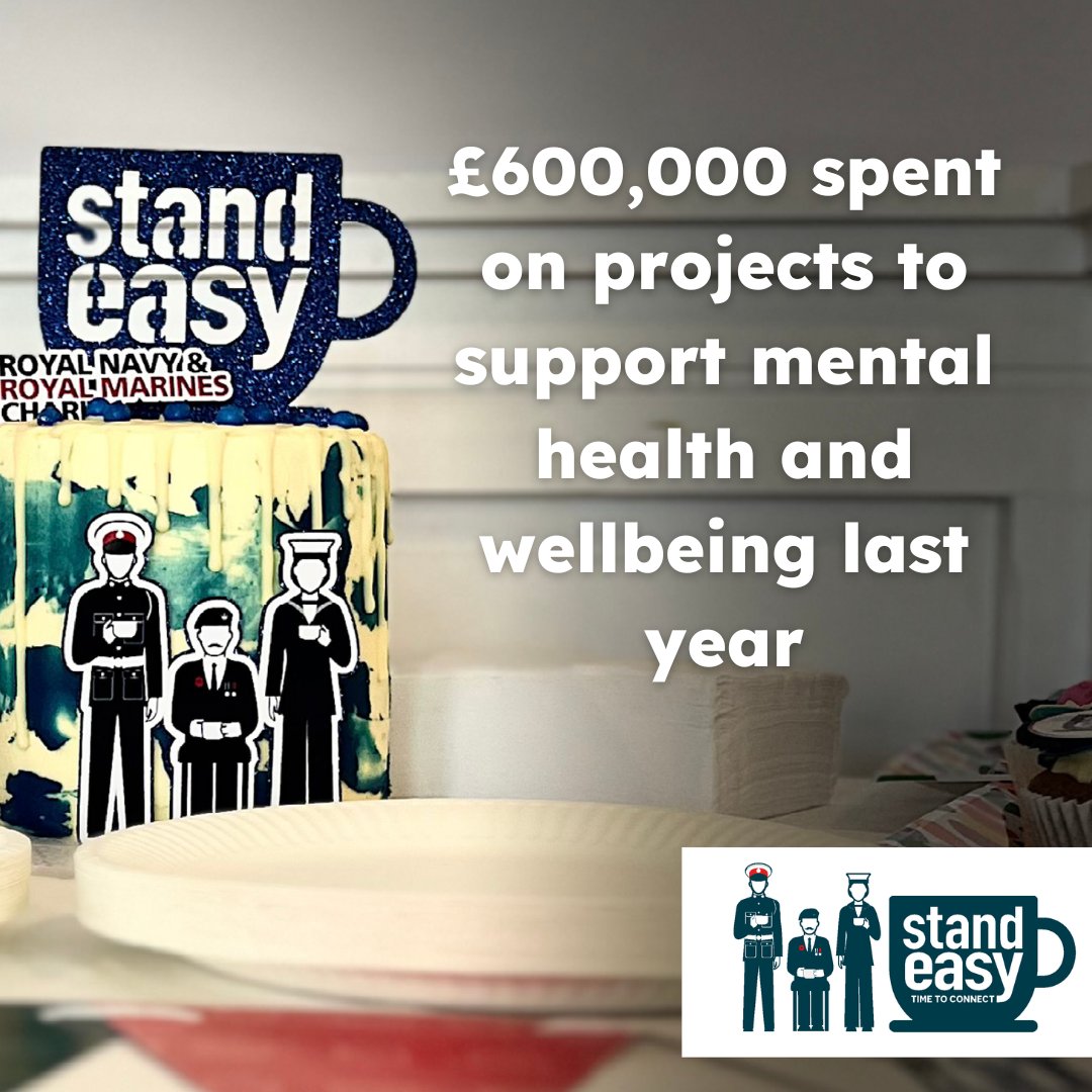 13th-19th of May is mental health awareness week and we are asking our supporters to host a Stand Easy coffee morning/bake sale to raise money in support of our Naval community. Click here if you want to get involved 👇 rnrmc.org.uk/stand-easy