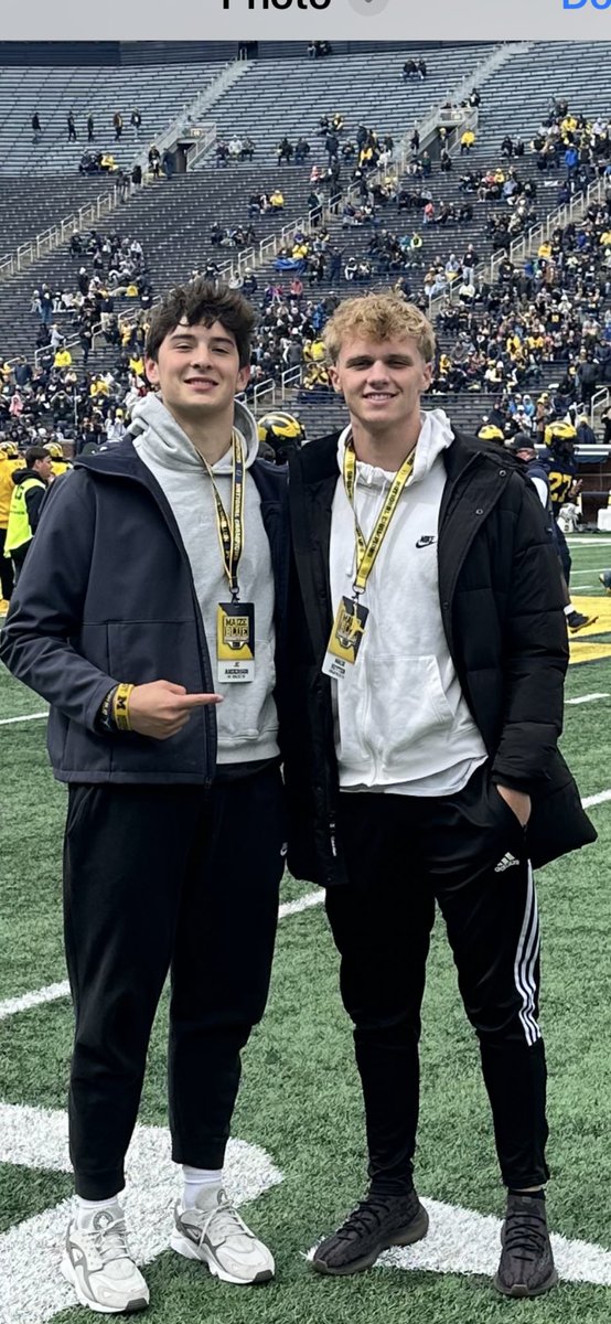Some ‘26 TEs up in the Big House!
@jcanderson34 
@M4ckSutter 
@UMichFootball 
#nationalchamps