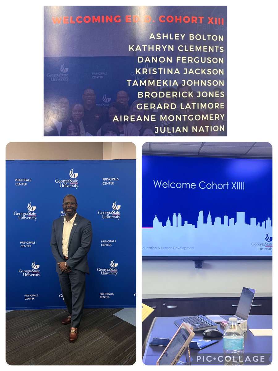 Honored to start my doctoral journey at @GSUEdLead @PrincipalsCtr. This has been a dream that is now in the process of becoming a reality. #lastdance #bet