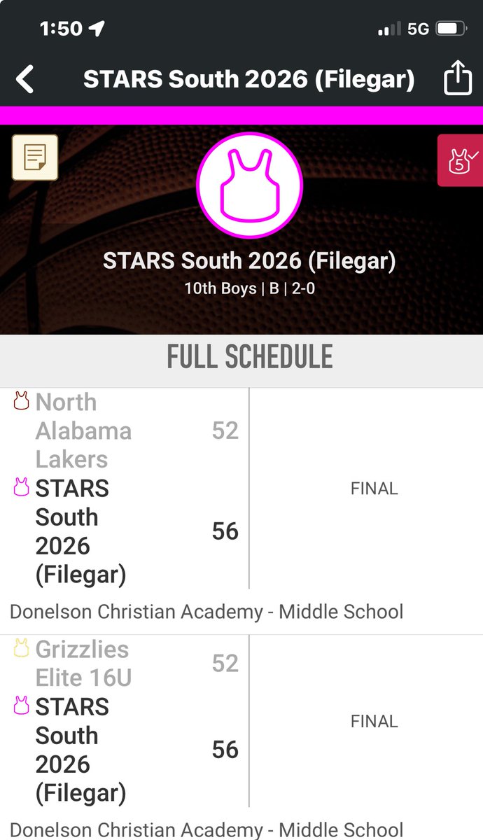 STARS 2026 South guys playing well, as they are 2-0 in ⁦@MSYouthSports⁩ Tourney! Coach ⁦@FilegarJosiah⁩ doing a great job!