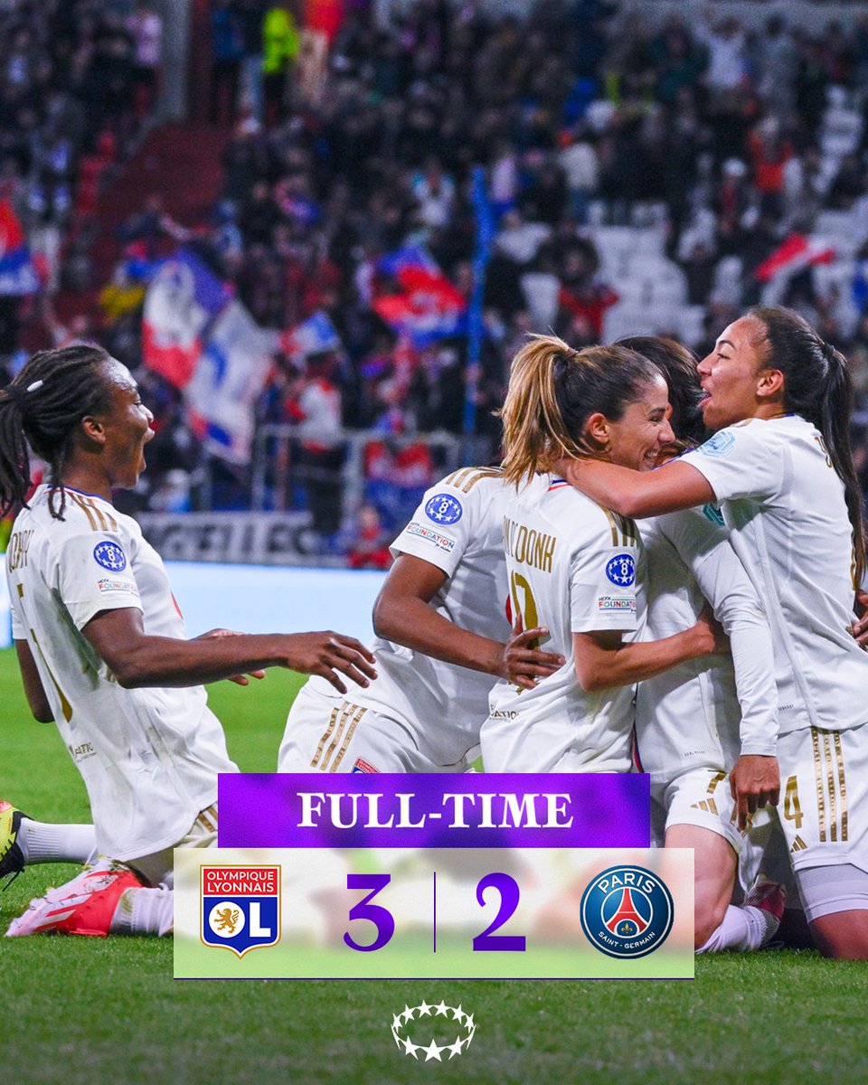 𝐌𝐀𝐓𝐂𝐇 𝐃𝐄 𝐅𝐎𝐋𝐈𝐄 !!!! 🤯 Quelle prestation de nos joueuses ce soir qui s'imposent à la maison. Rendez-vous à Paris dimanche prochain pour le match retour ! #OLPSG 🔴🔵