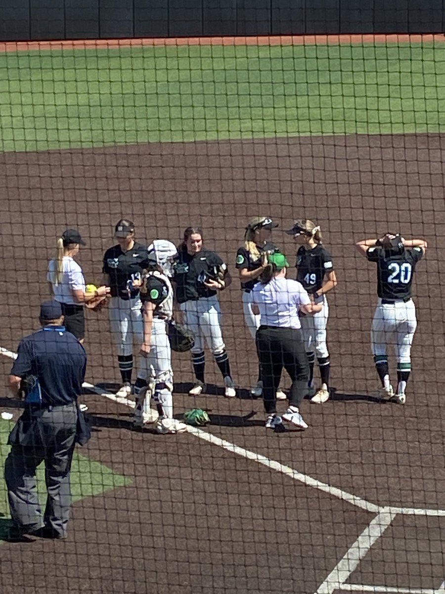 Rielly Lucas and Camryn Michallas have a scary collision on a wind-blown pop up. Lucas made the catch and both players stay in the game.