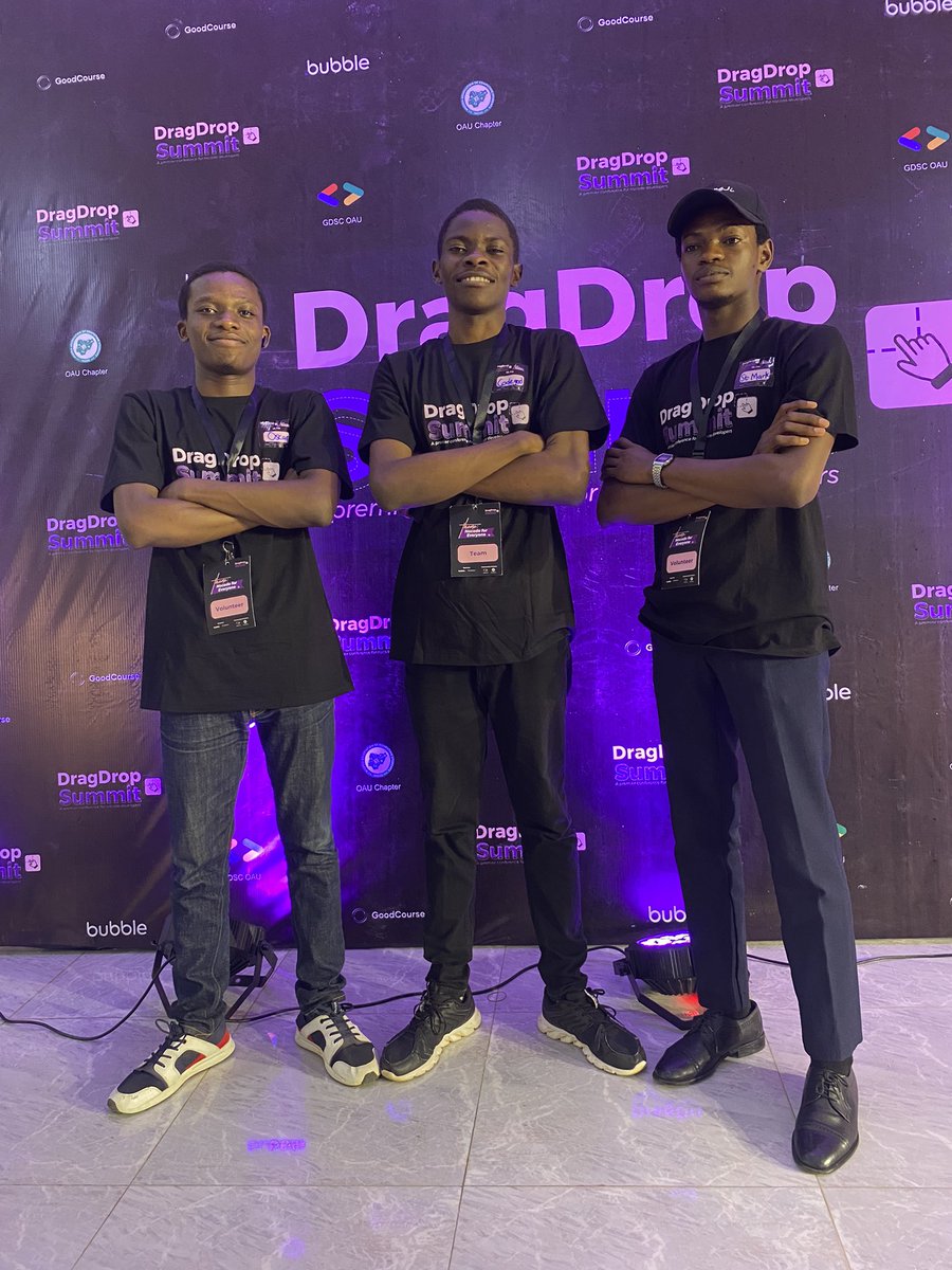 JudeOscar4's tweet photo. Great outing it was today at @dragdropsummit 

Despite being a “coding” developer, I learnt the usefulness of no-code tools🚀❤️

@_Ninuoluwa_ https://t.co/V9dOnROPMg