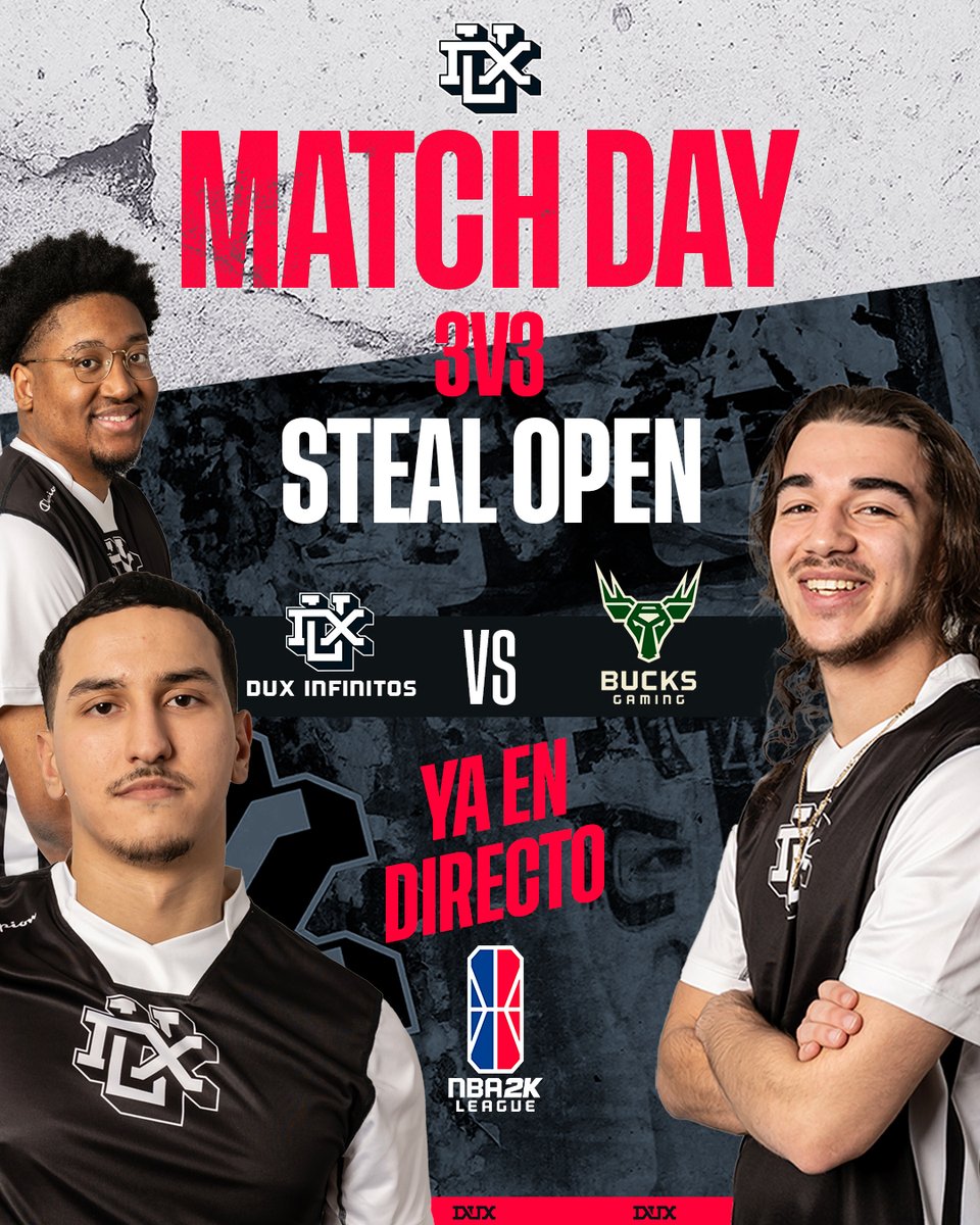 COMENZÓ LA FIESTA Ya está en directo nuestro encuentro de segunda ronda en The Steal 🆚 @BucksGG. 📺: Twitch.tv/NBA2KLAlt1 ¡VENGA VIEJOS! #GoDUX #ItsADUXThing