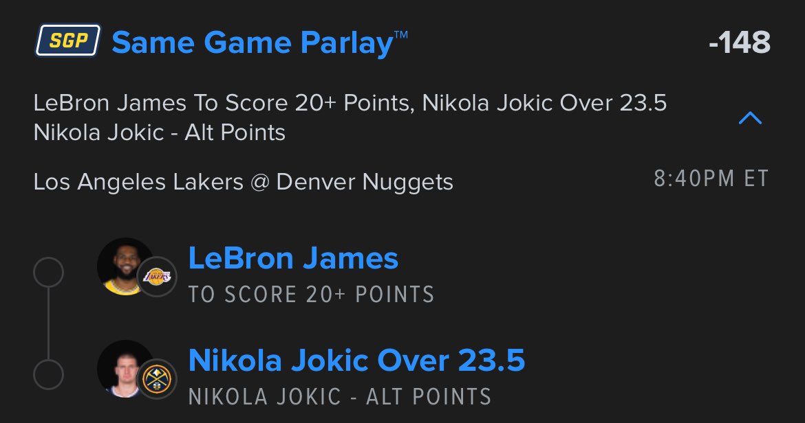 ReliJelly's tweet photo. 🪜$10 to $10K CHALLENGE🪜
Day 2 $20➡️$40
• should be a good game you can bump jokic to 25 if you want better odds up to you though🦇
#GamblingX #GamblingTwitter #GamblingCommunity https://t.co/O62di6OOqw