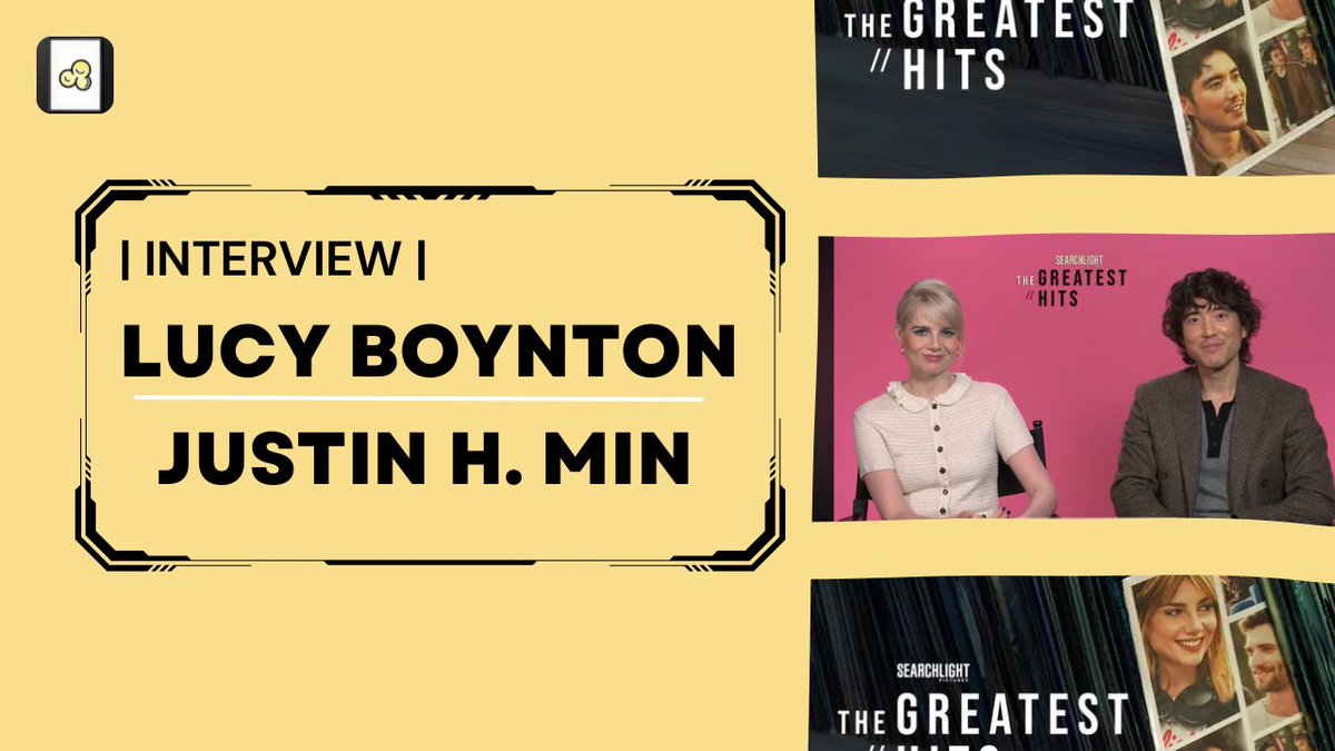 Cinefied’s Dempsey Pillot got the chance to speak with THE GREATEST HITS stars Boynton and Min in a brief yet exclusive interview… WATCH @ Cinefied.com: cinefied.com/lucyboyntonand… [ @hulu @searchlightpics #TheGreatestHits ]