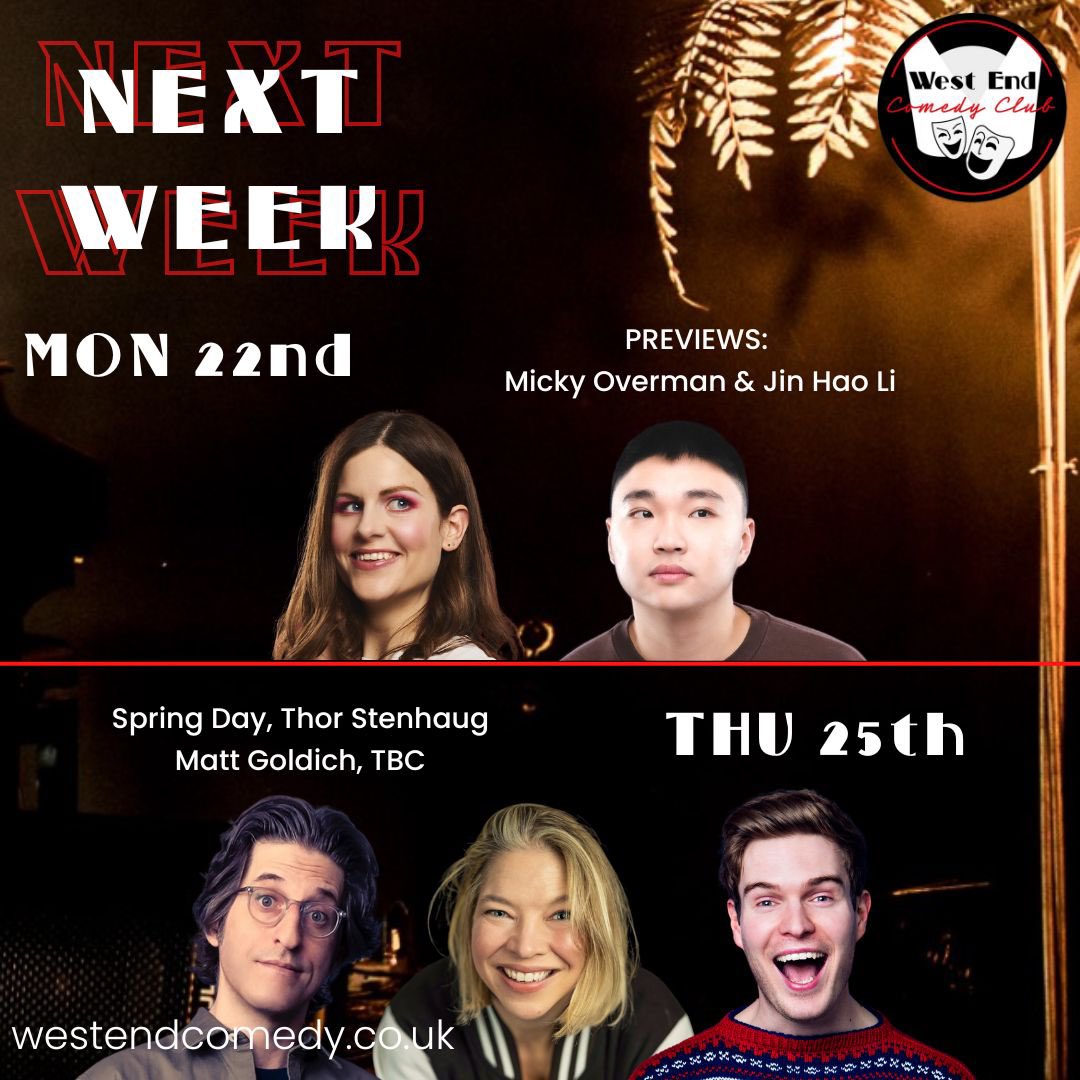 🎟️🎟️westendcomedy.co.uk/whats-on/