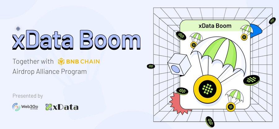 🚀 𝐄𝐱𝐜𝐢𝐭𝐢𝐧𝐠 𝐍𝐞𝐰𝐬 𝐀𝐥𝐞𝐫𝐭!🚀 Introducing the #xData Boom campaign by @Web3Go within the @BNBChain #Airdrop Alliance Program! 🎉 🔥 100,000,000 wafers up for grabs to celebrate the xData launch! Want in? Here's how: 1️⃣ Grab Chips from the Airdrop page 2️⃣ Purchase