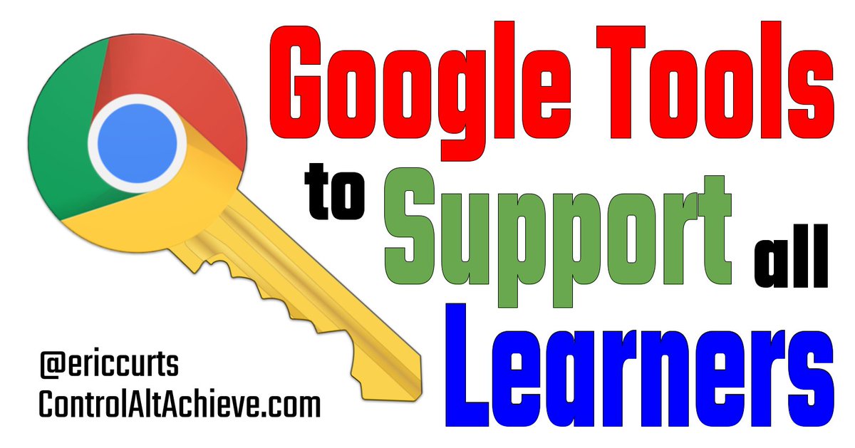 Google Tools to Support all Learners:
?️ Text to speech
?️ Speech to text
? Readability
? Comprehension
? Audio support
☑️ Organization
? Navigation

Resources at controlaltachieve.com/2022/09/google…

#GoogleEDU
#controlaltachieve