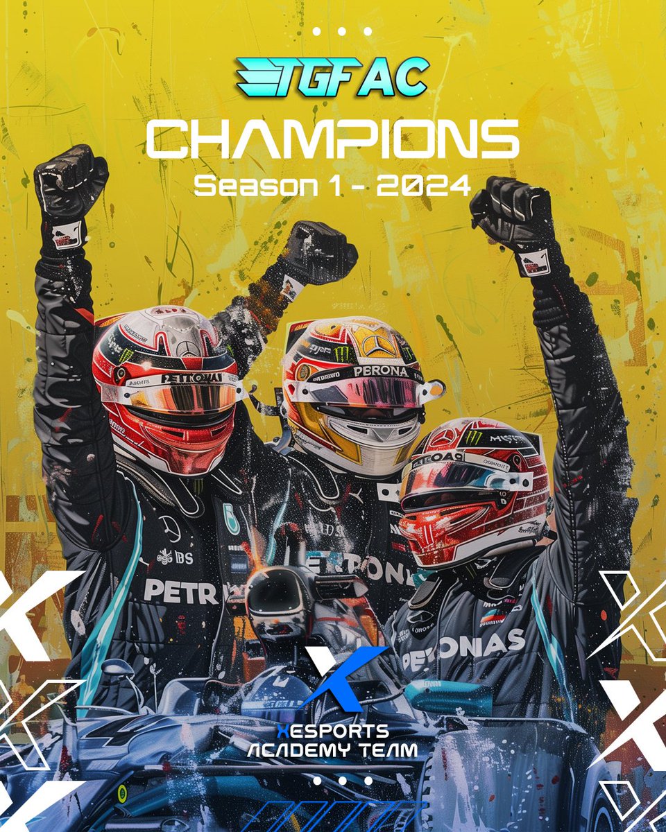 The future is bright 🌟

Our Academy team was crowned <a href="/TGF_F1/">Team G-Force</a> S1 champions by north of 100 points with a race to spear 😍

Congratulations to all those involved 💛🖤