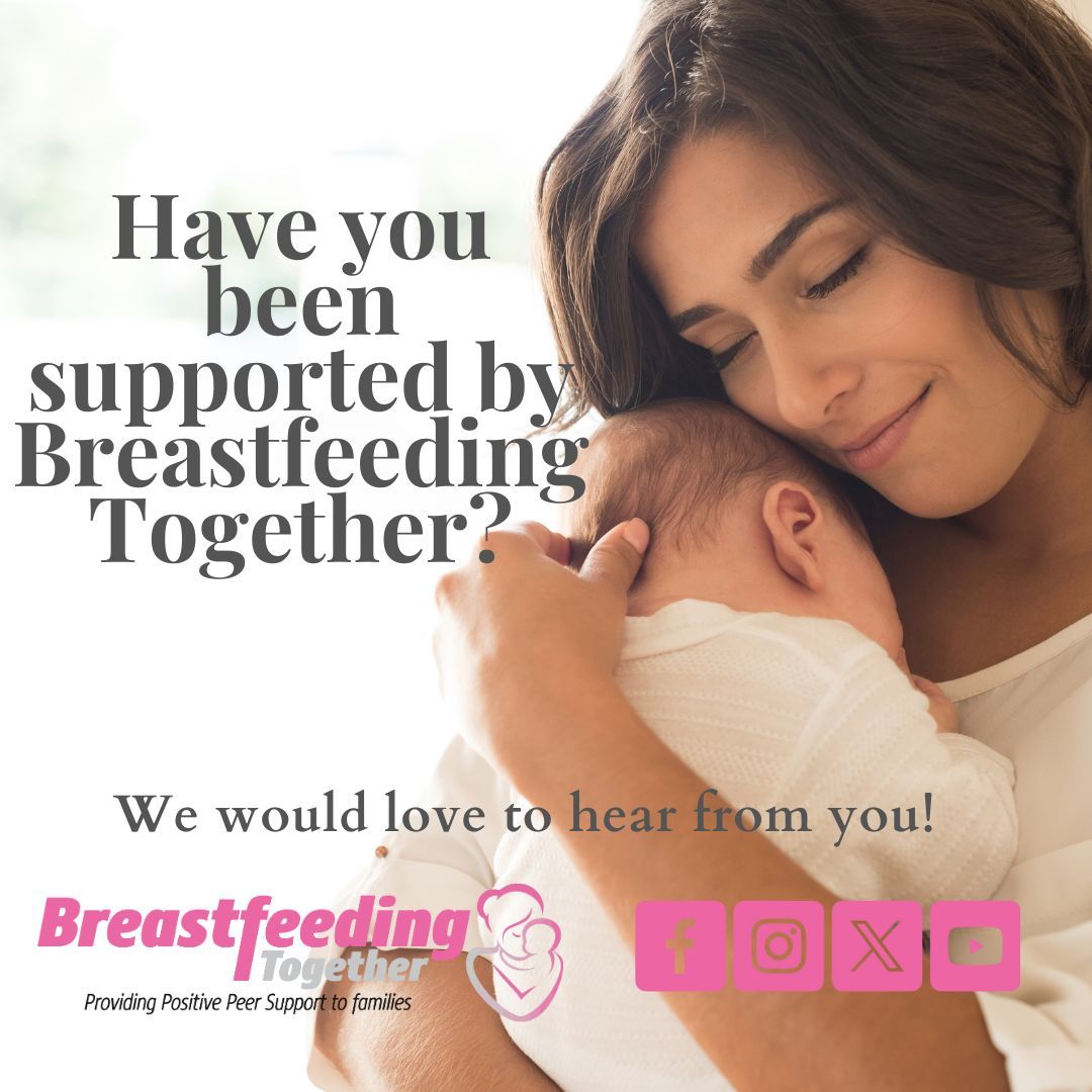 We always love feedback here at Breastfeeding Together 💕 If you have been supported by us in any way and would like to share your story, please do get in touch via social media or email enquiries@breastfeedingtogether.co.uk #breastfeedingsupport #peersupport #bolton #wigan