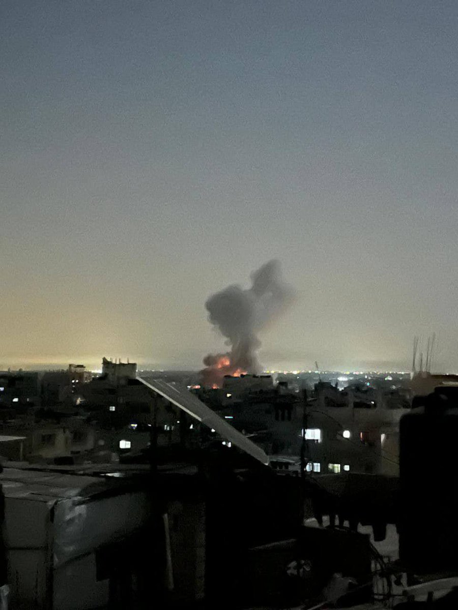 Heavy bombardment on Rafah city now