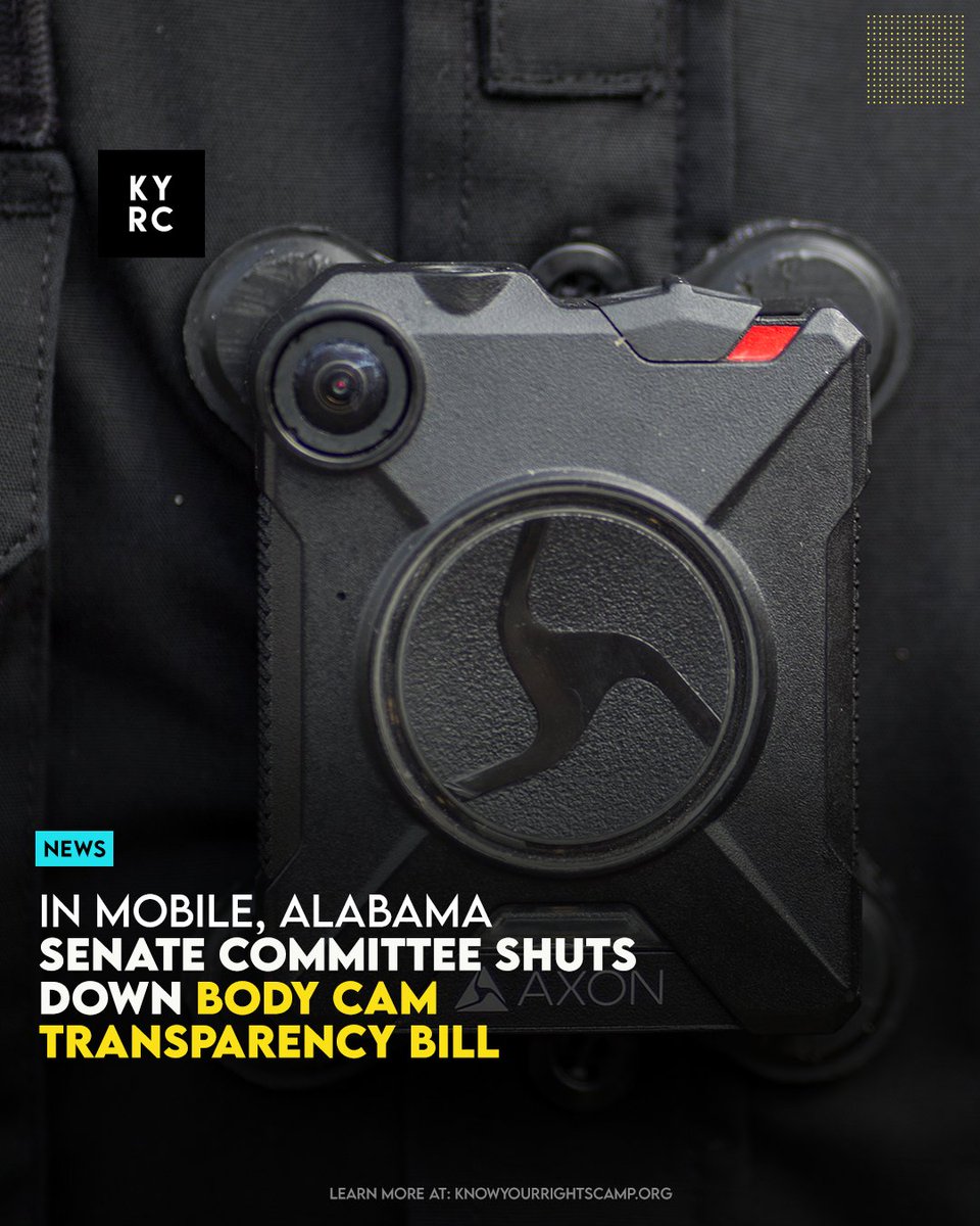 Senate Committee Shuts Down Body Cam Transparency Bill Link: ow.ly/hpOT50Rk20N