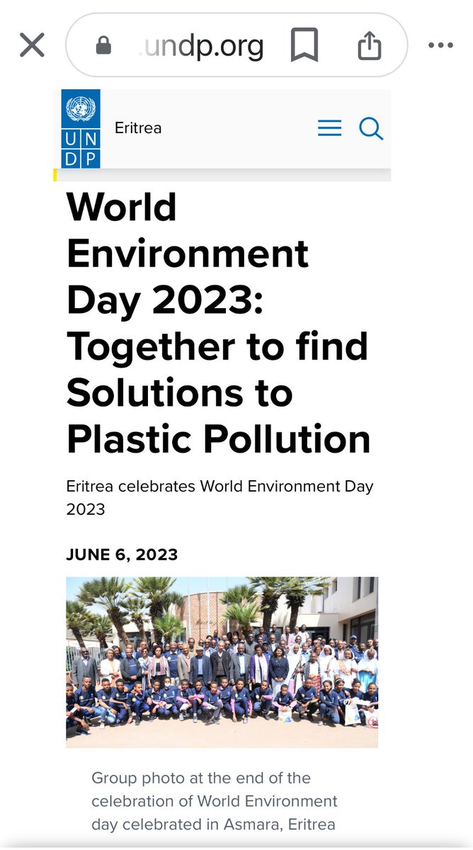 @biniamb Eritrea abandoned use of plastic bags since 2005.  Thank you 🇪🇷🙏🏾@UNDPEritrea @NashidaSattar @UNEP @AfDB_Group @UN @UNESCO @mcsuk @oceangen_ @Nico_R_Germain @RiseAbovePlstcs @antonioguterres @TheOceanCleanup @Greenpeace @PlasticPollutes