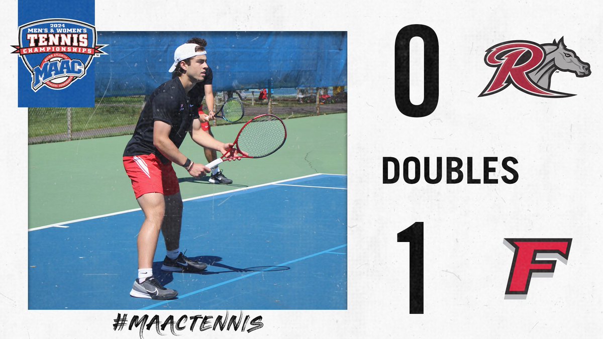 DOUBLES| @Stags_Tennis earn the doubles point over @RiderTennis #1 - Smart/Hodges 6-1 🤘 #2 - Condos/O’Brien 6-3 🤘 #MAACSports x #MAACTennis