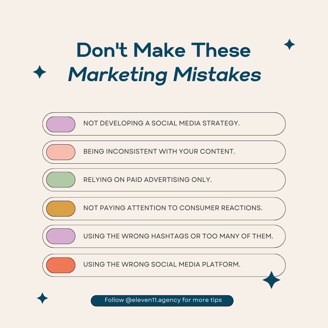 So here are the marketing mistakes that you should stop doing 💼👌

#digitalmarketing #businessgrowth #digitalrevolution #digitalmarketinggenius