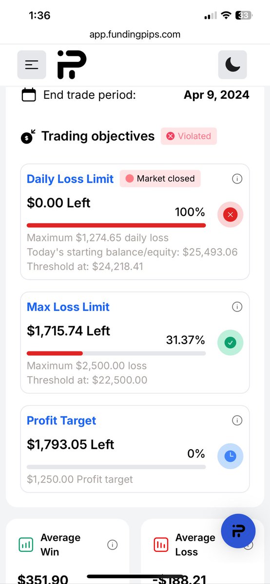 gyalslayz's tweet photo. Hey @Khldfx I have been having a situation with my Phase 2 account that support isn’t being clear with. My account was breached due to daily limit but my balance was higher than equity and above threshold. Can you share some insights please? @propfirmbrigade @PropFirmWatch https://t.co/OiMEtxgjuw