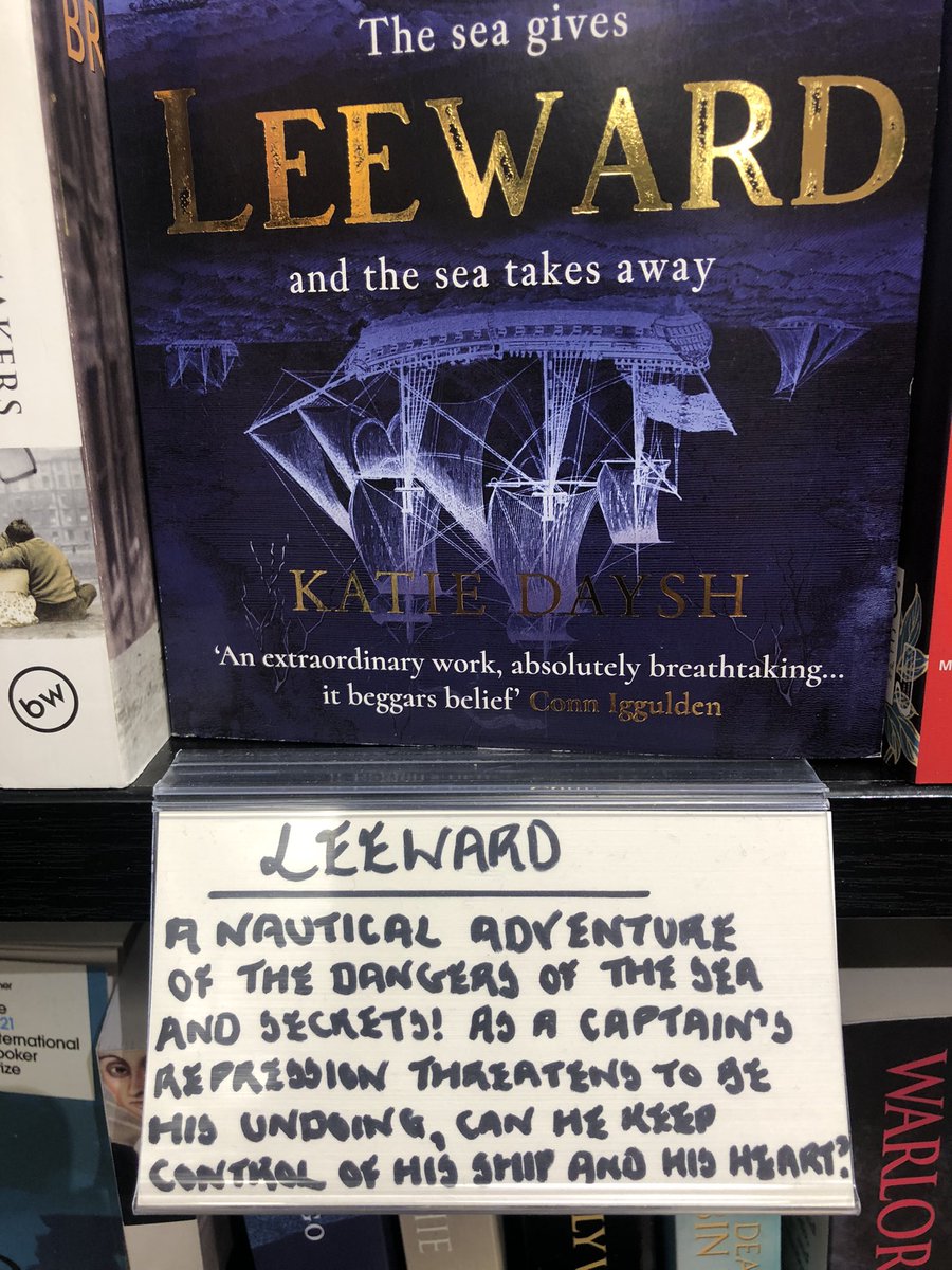 ThanhmaiUK's tweet photo. Really lovely to see these bookseller reviews for both the new book by @KDayshAuthor #DevilToPay but also her first book #Leeward in @WaterstonesPicc today https://t.co/XehGIEZM6e