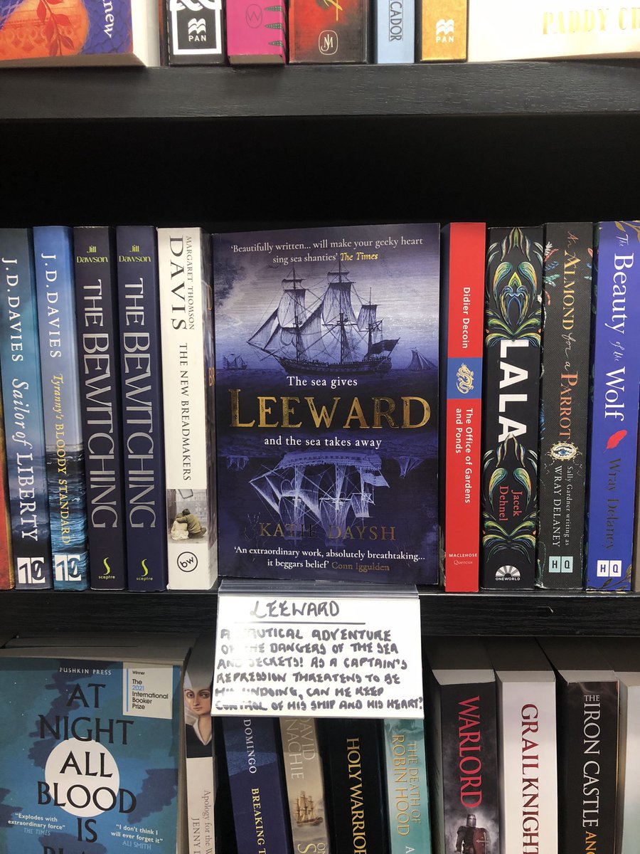 ThanhmaiUK's tweet photo. Really lovely to see these bookseller reviews for both the new book by @KDayshAuthor #DevilToPay but also her first book #Leeward in @WaterstonesPicc today https://t.co/XehGIEZM6e