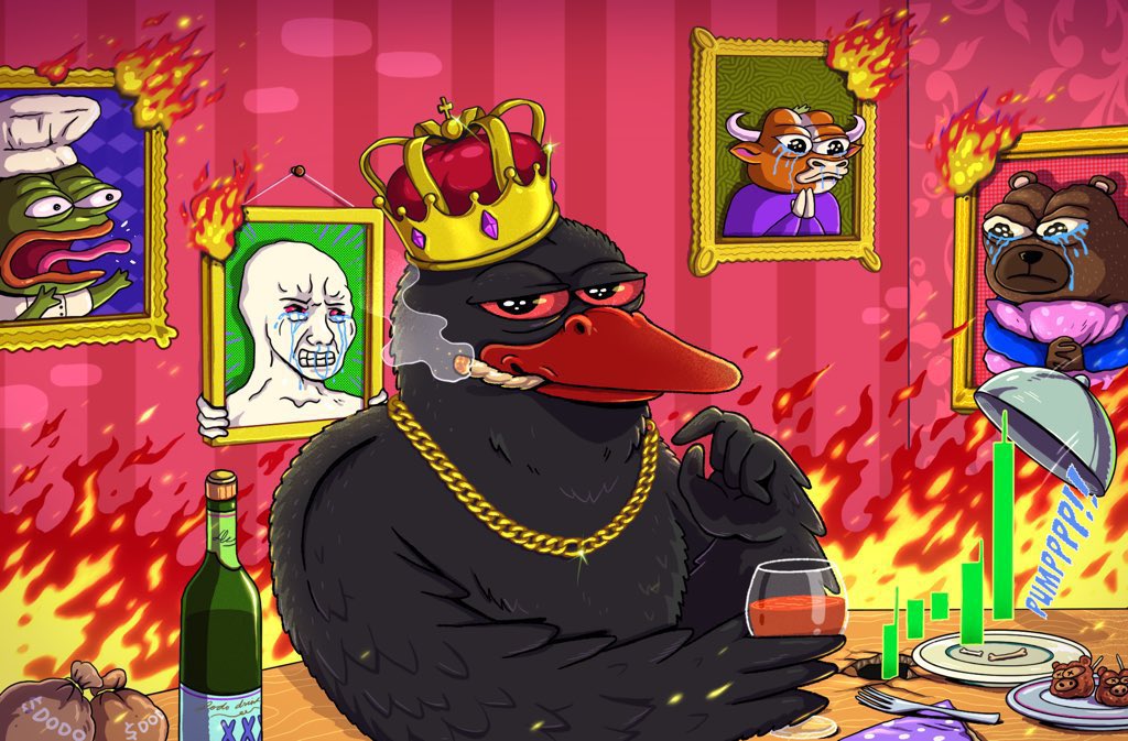 sendsitsregards's tweet photo. $Pepe $2B
$Bobo $140m
$Dodo $8m

Check the top holders of Dodo. Many of them are Pepe and Bobo whales. They’re about to 3peat with the swan. 

I don’t always hit but Dodo is a lead piper. https://t.co/CoQNaXkOug