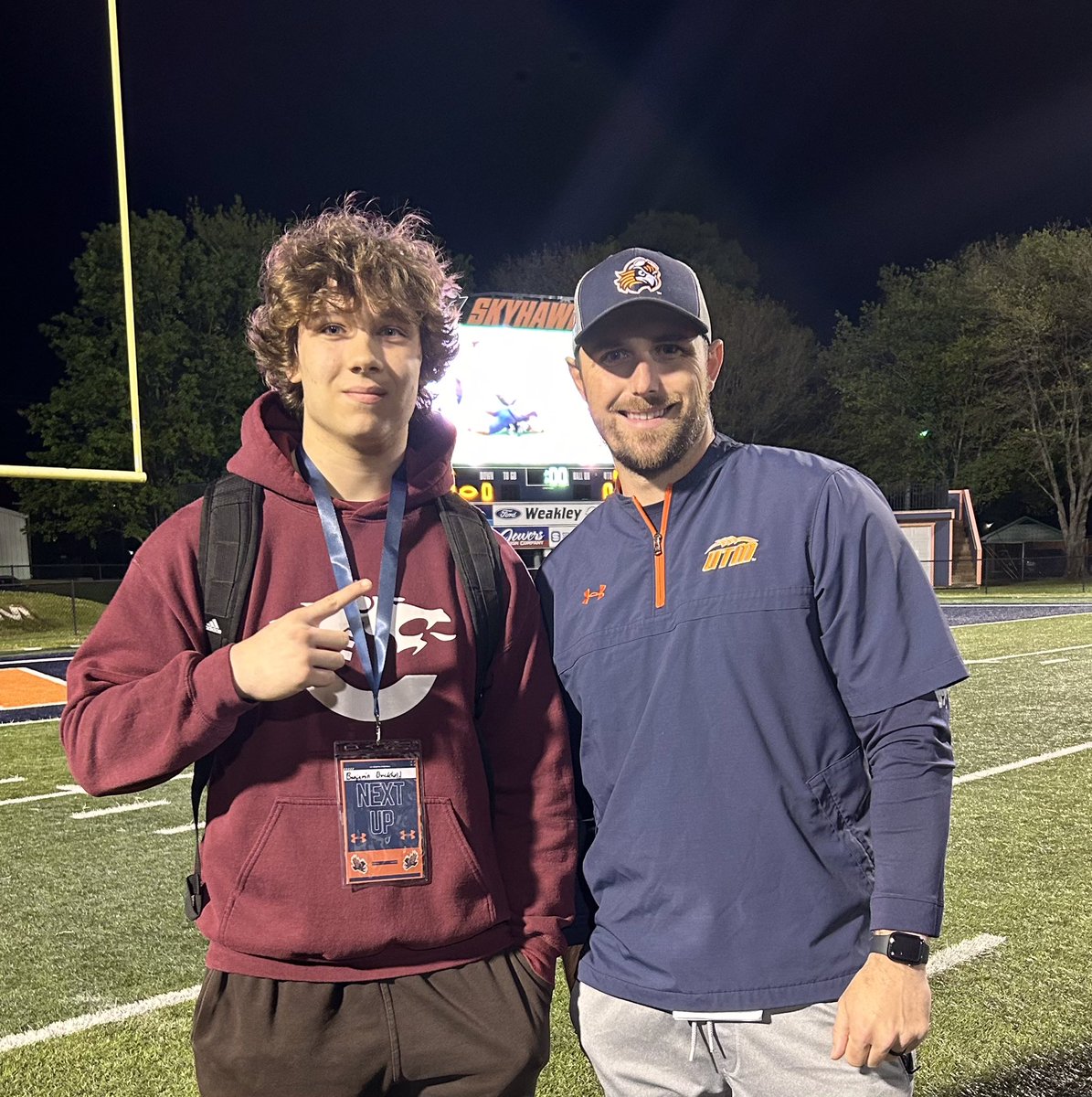 Had A Great Time At UT Martin And Watching The Spring Game! 🙏 @Coach_JSimpson @CoachAClifton @Coach_Butch_UTM @CHSDragonFB @CoachJoeRocconi @NickMarchy @CSmithScout @CoachHerb1 @johnvarlas @UTM_FOOTBALL