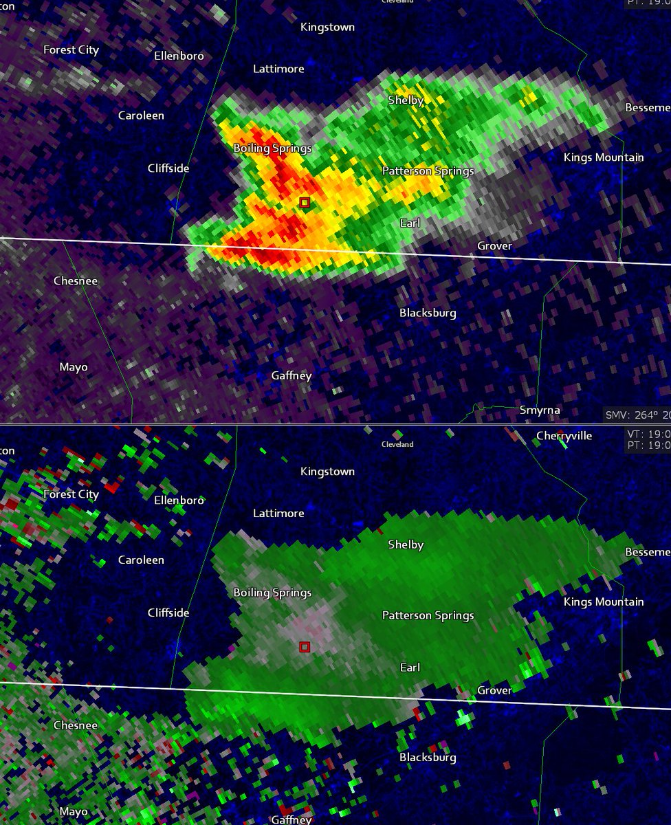 Any lucky people in Blacksburg, Gaffney, or thereabouts in SC? If you got a clear view of this storm and its LP mesocyclone I bet it's gorgeous! I wanna see it! #scwx