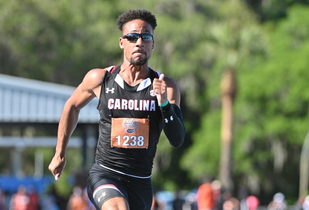 Pair of Gamecocks are on through the 100m finals this afternoon! @Nyck1k runs 10.47 and @AnthonyGreenhow with a 10.56 #onecockymind #cockyandconfident